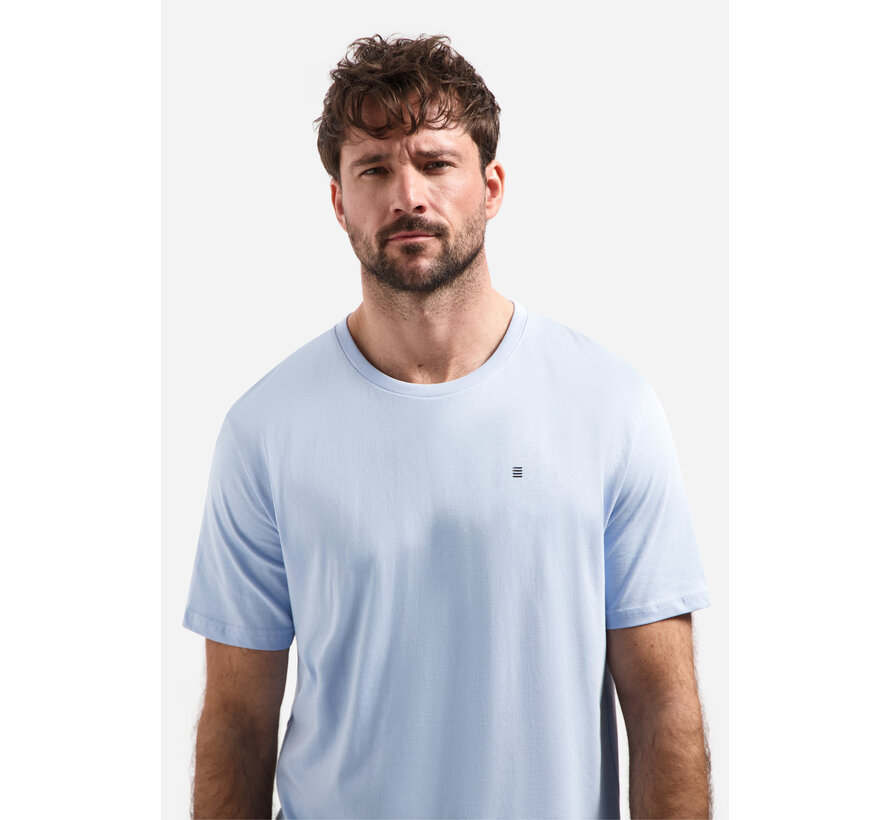 T-Shirt Crewneck Solid Basic Blue (31340201SN - 030)