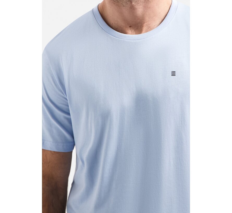 T-Shirt Crewneck Solid Basic Blue (31340201SN - 030)