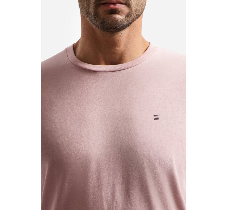 No Excess T-Shirt Crewneck Solid Basic Light Mauve (31340201SN - 146)
