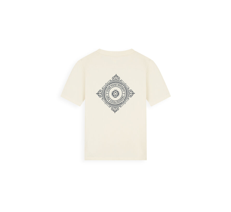 Pure Path T-shirt Family Crest Ecru (26010104 - 54)