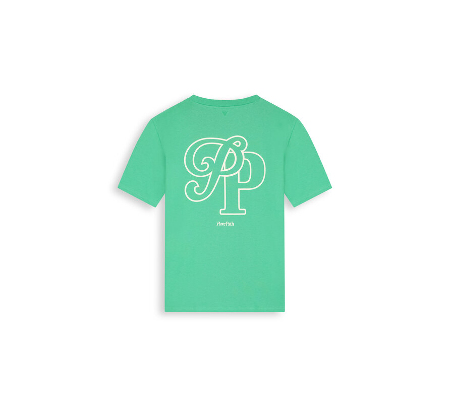 Pure Path T-shirt Initials Emerald (26010118 - 52)