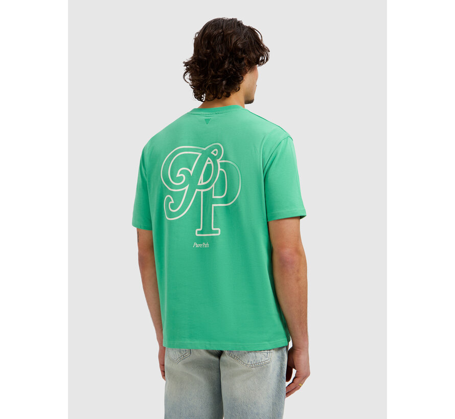 Pure Path T-shirt Initials Emerald (26010118 - 52)