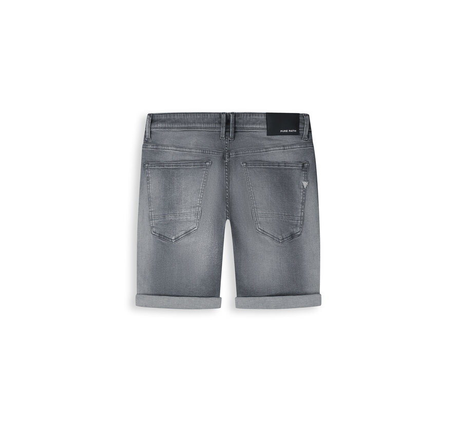 Pure Path Jeans Short The Steve Skinny Fit Mid Grey (W1619)