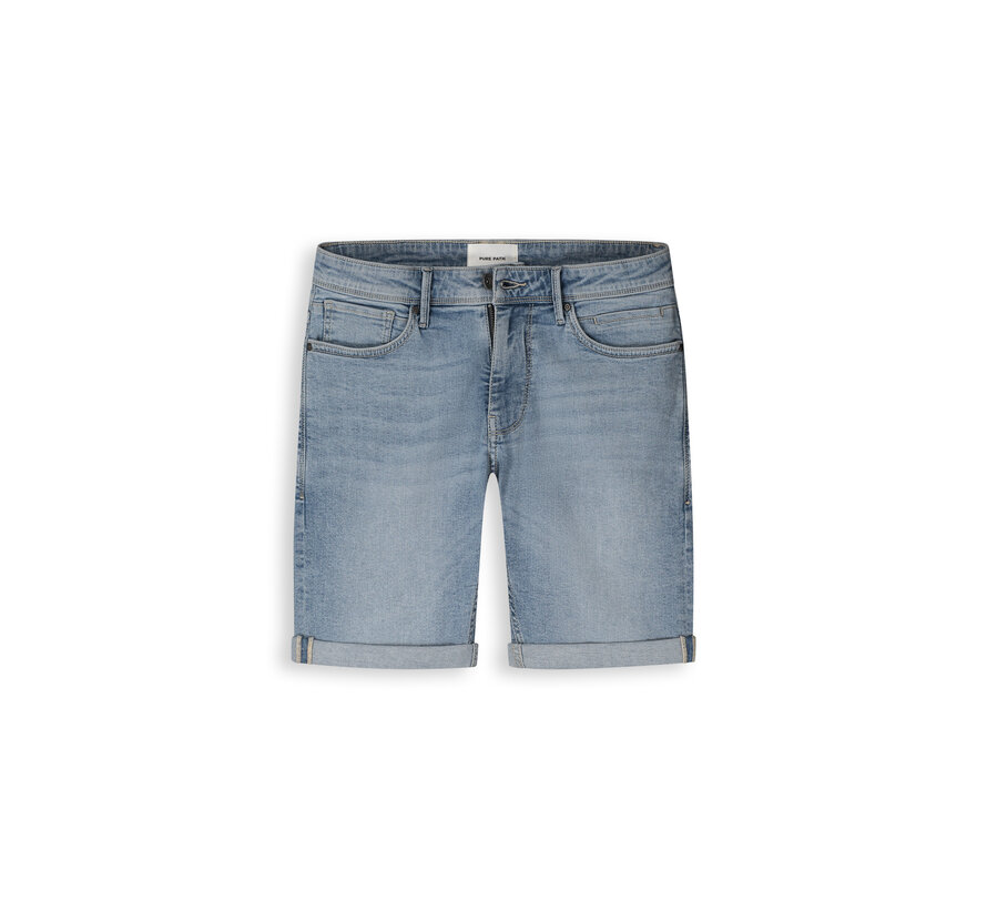 Pure Path Jeans Short The Steve Skinny Fit Light Blue (W1616)