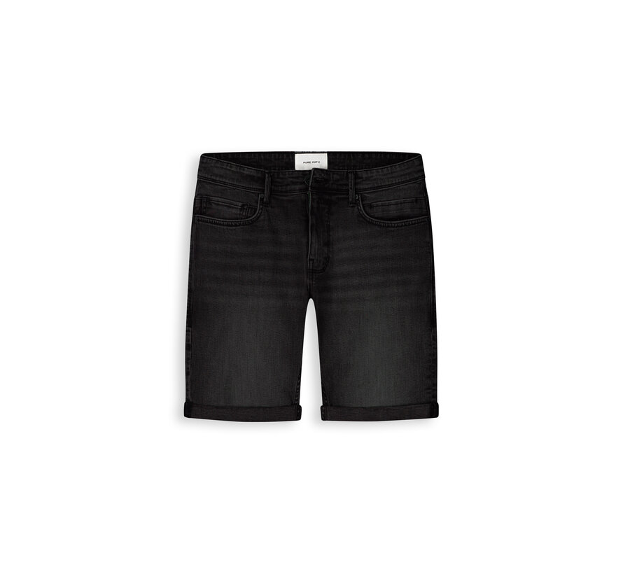 Pure Path Jeans Short The Steve Skinny Fit Dark Grey (W1601)