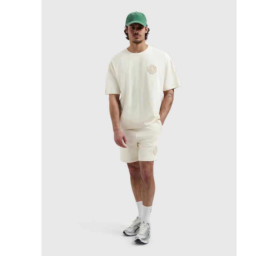 Pure Path Emblem Sweat Short Badge Ecru (26010520 - 54)
