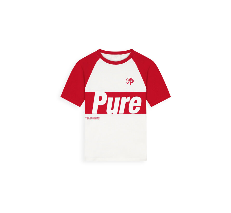 Pure Path T-shirt Two-tone Society Red (26010131 - 28)