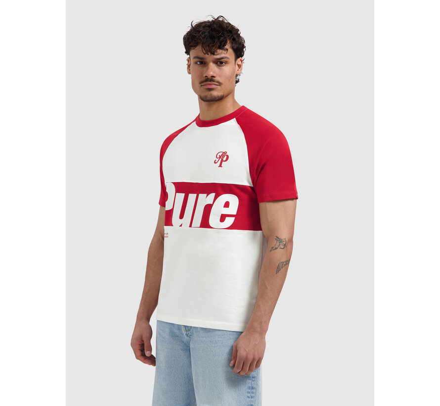 Pure Path T-shirt Two-tone Society Red (26010131 - 28)
