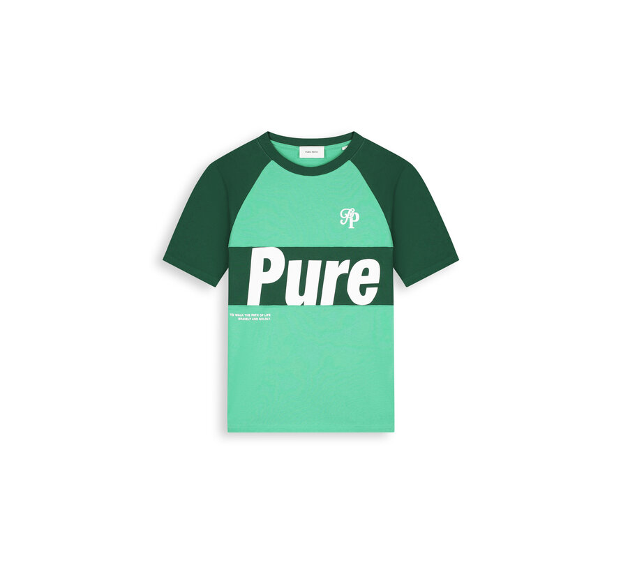 Pure Path T-shirt Two-tone Society Emerald (26010131 - 52)