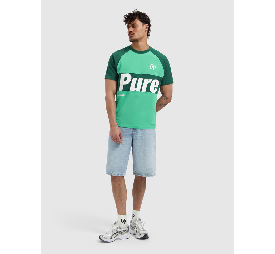Pure Path T-shirt Two-tone Society Emerald (26010131 - 52)