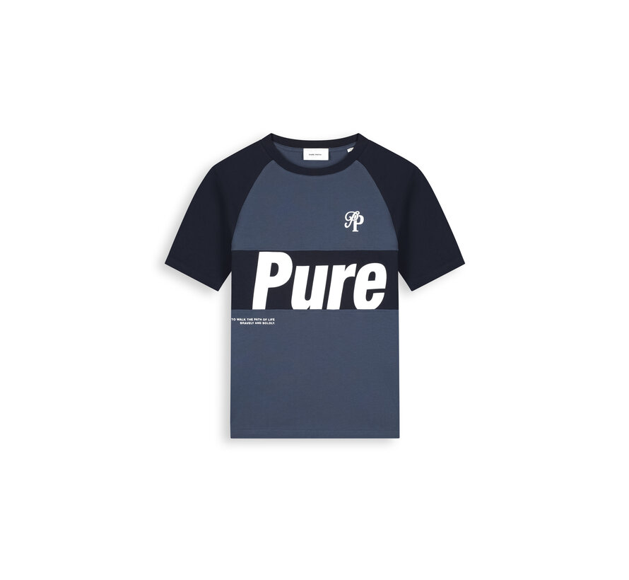 Pure Path T-shirt Two-tone Society Dark Navy (26010131 - 57)