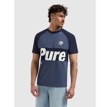 Pure Path Pure Path T-shirt Two-tone Society Dark Navy (26010131 - 57)