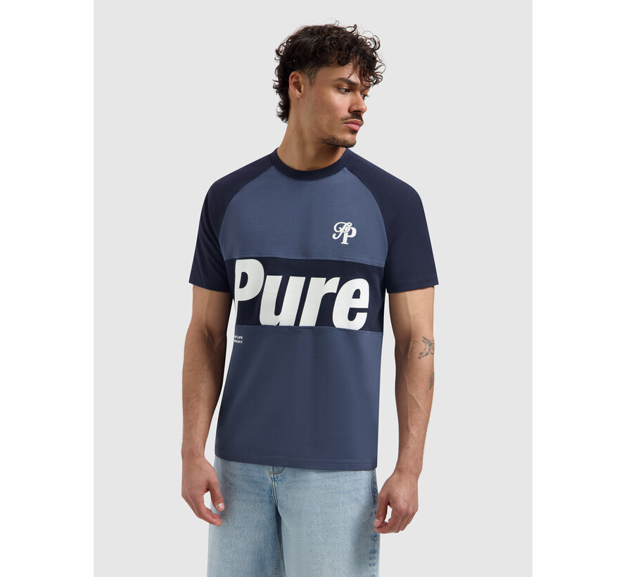 Pure Path T-shirt Two-tone Society Dark Navy (26010131 - 57)