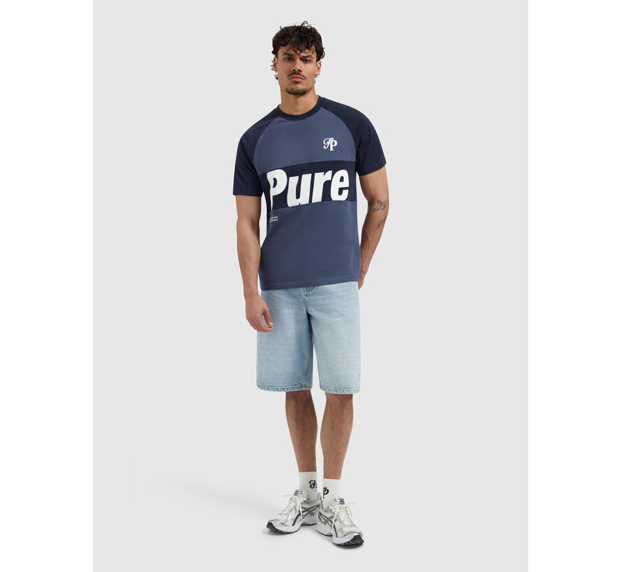 Pure Path T-shirt Two-tone Society Dark Navy (26010131 - 57)