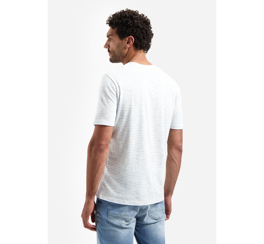 No Excess T-Shirt Crewneck Striped Blue (31340215SN - 030)