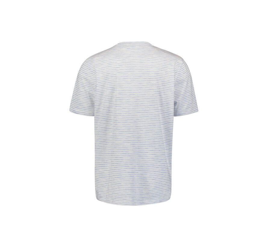 No Excess T-Shirt Crewneck Striped Blue (31340215SN - 030)