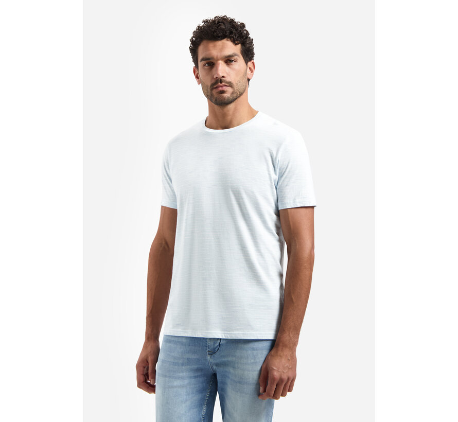 No Excess T-Shirt Crewneck Striped Sky (31340215SN - 134)