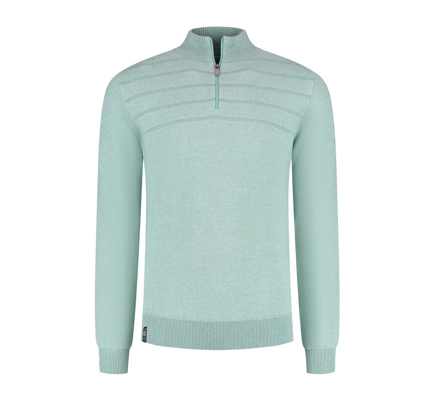 Fellows United Pullover Half Zip Plated Structure Mint Green (61.1103 - 175)