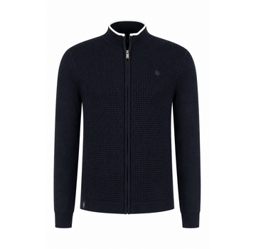 Fellows United Fellows United Vest Cardigan Structure And Plated Front Navy (61.1106 - 110)