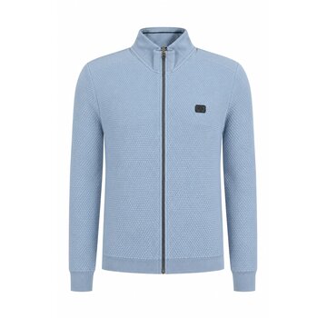 Fellows United Fellows United Vest Cardigan Popcorn Mid Blue (61.2634 - 116)