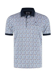 Fellows United Fellows United Polo Daisy Flower Mid Blue (61.3619 - 116)