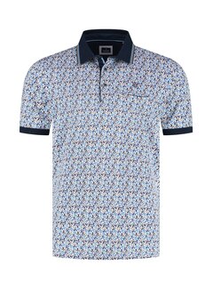 Fellows United Polo Daisy Flower Mid Blue (61.3619 - 116)