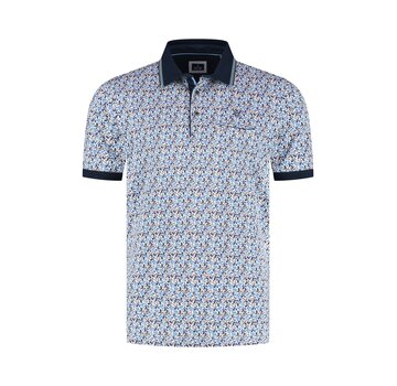 Fellows United Fellows United Polo Daisy Flower Mid Blue (61.3619 - 116)