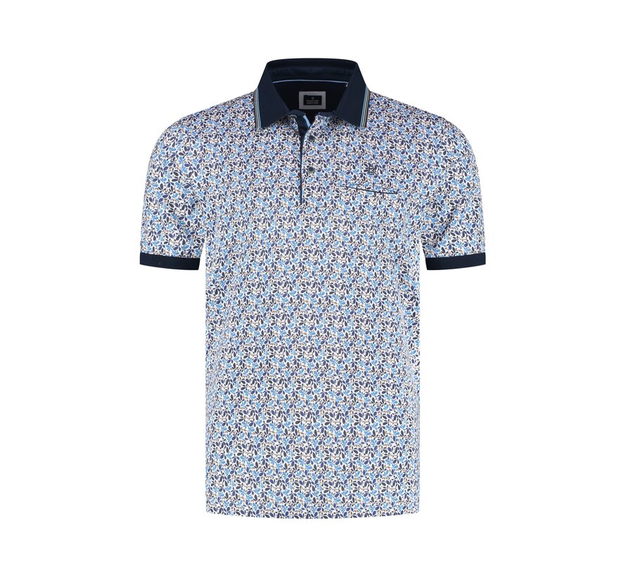 Fellows United Polo Daisy Flower Mid Blue (61.3619 - 116)