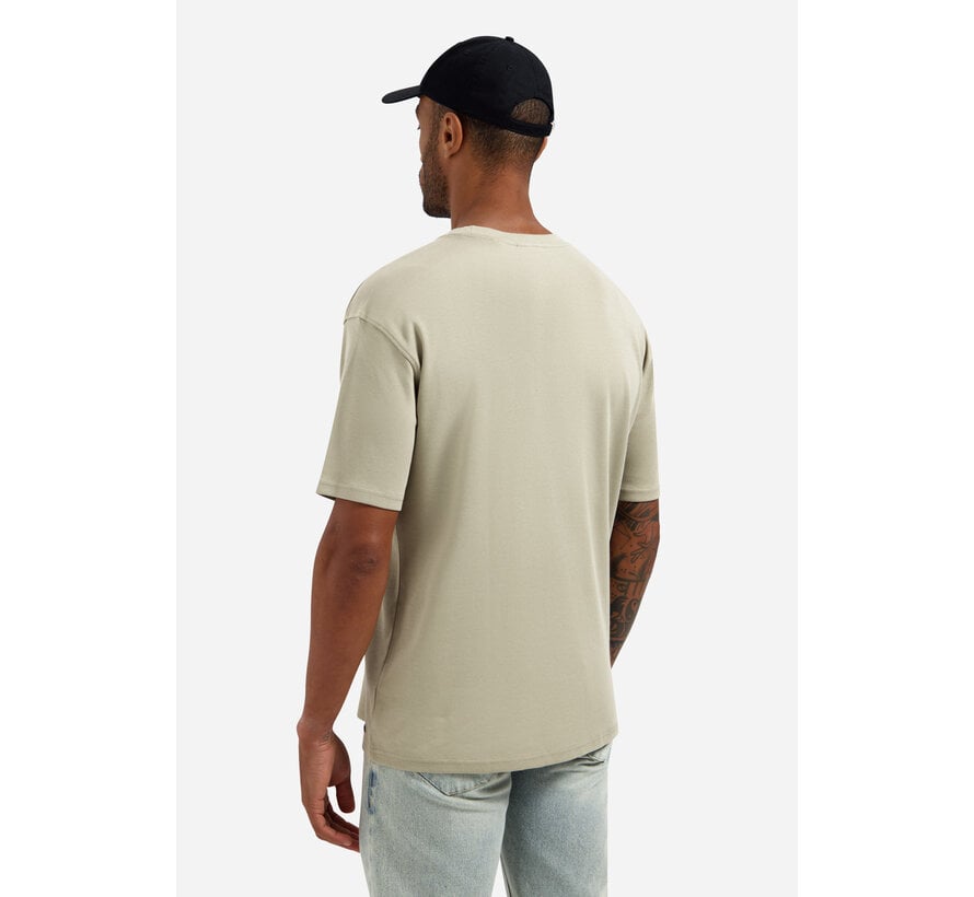 No Excess T-Shirt Crewneck Solid Heavy Interlock Taupe (31340261SN - 044)