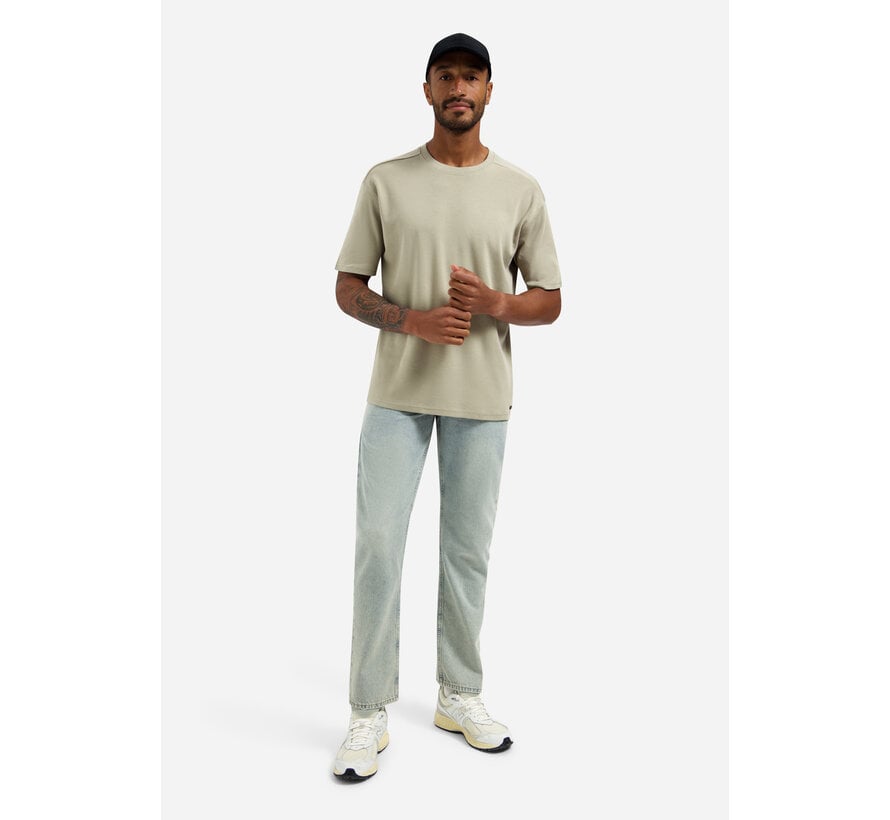 No Excess T-Shirt Crewneck Solid Heavy Interlock Taupe (31340261SN - 044)