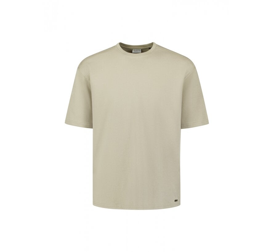 No Excess T-Shirt Crewneck Solid Heavy Interlock Taupe (31340261SN - 044)