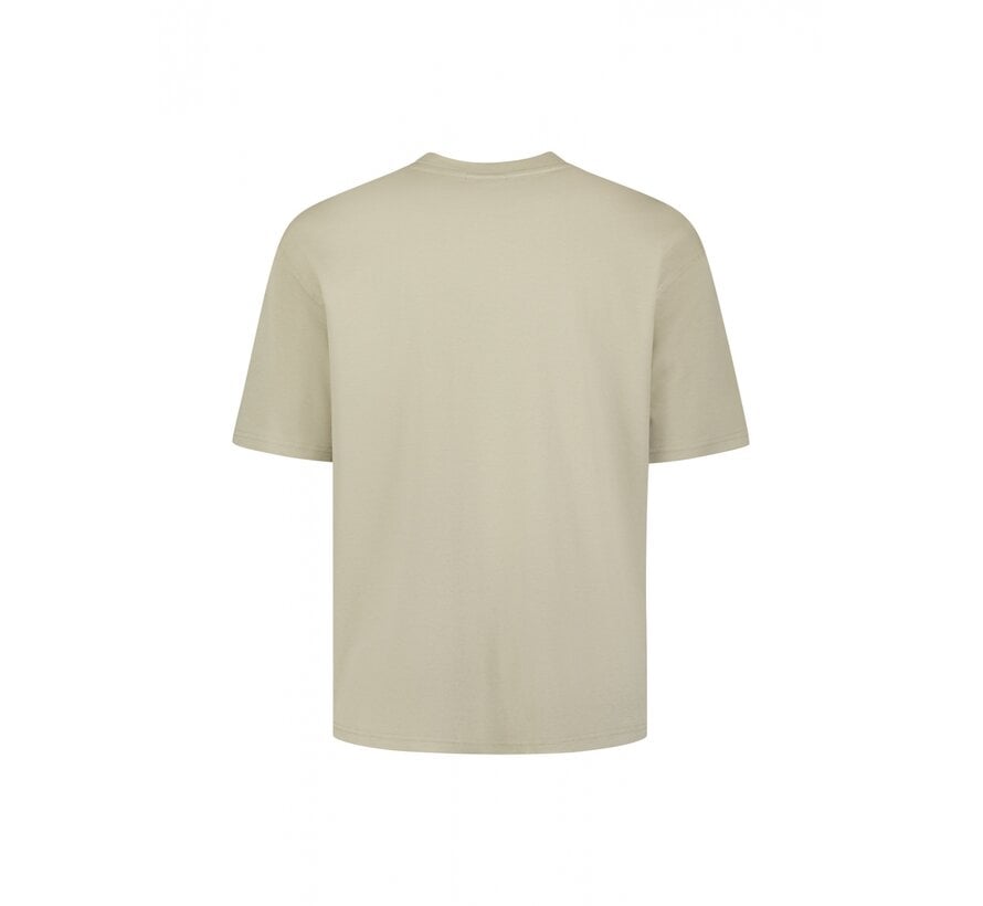No Excess T-Shirt Crewneck Solid Heavy Interlock Taupe (31340261SN - 044)