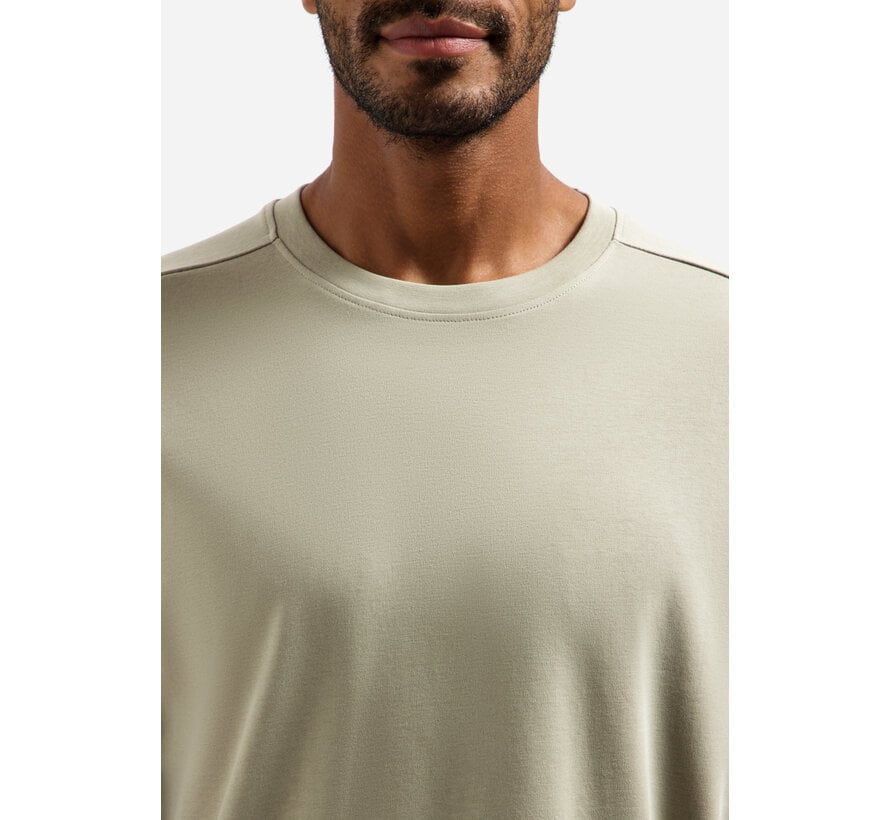 No Excess T-Shirt Crewneck Solid Heavy Interlock Taupe (31340261SN - 044)