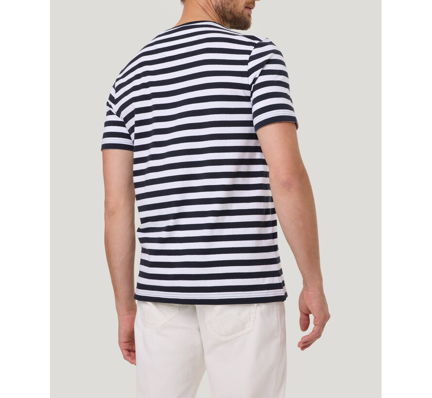 Pierre Cardin T-Shirt Streep Navy (21480.2134 - 6325)