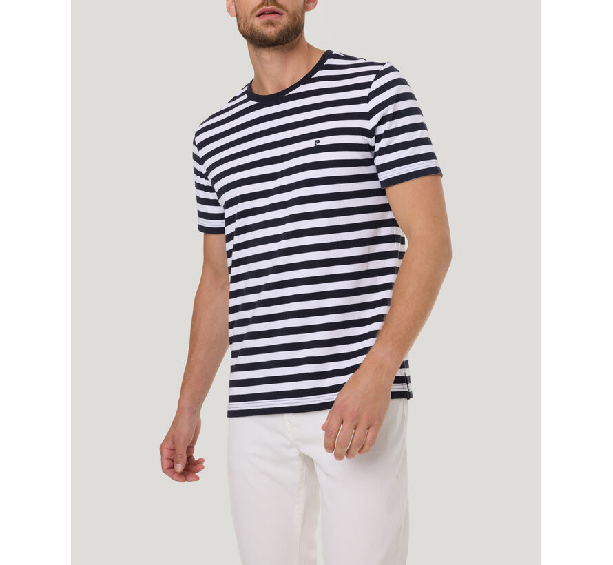 Pierre Cardin T-Shirt Streep Navy (21480.2134 - 6325)