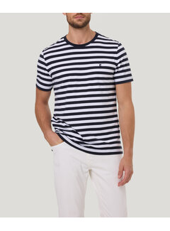 Pierre Cardin Pierre Cardin T-Shirt Streep Navy (21480.2134 - 6325)