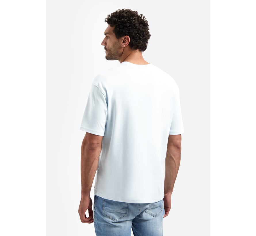 No Excess T-Shirt Crewneck Solid Heavy Interlock Sky (31340261SN - 134)