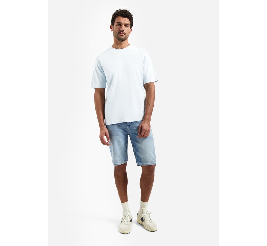 No Excess T-Shirt Crewneck Solid Heavy Interlock Sky (31340261SN - 134)