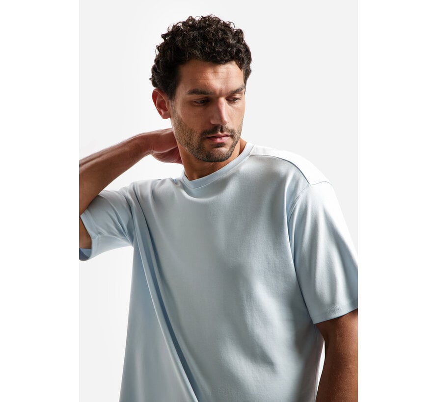 No Excess T-Shirt Crewneck Solid Heavy Interlock Sky (31340261SN - 134)
