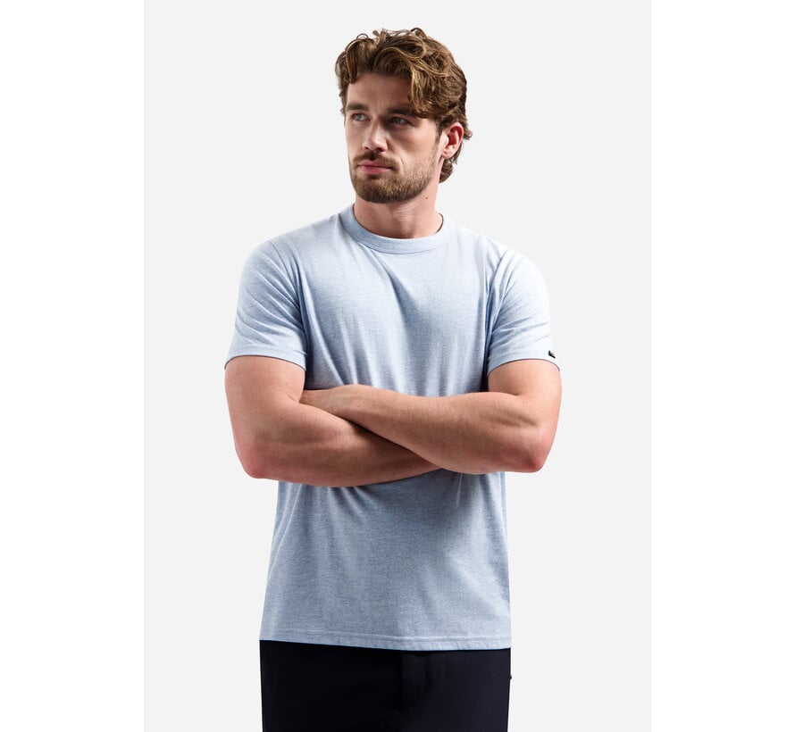 No Excess T-Shirt Crewneck Melange Blue (31340262 - 030)
