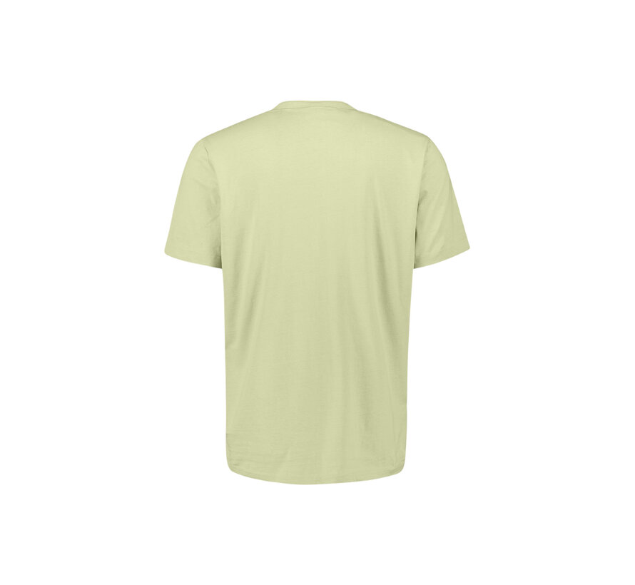 No Excess T-Shirt Granddad Half Button Melange Green (31340316 - 050)