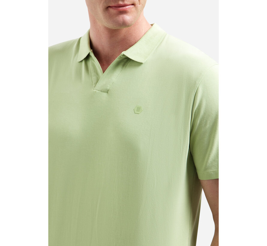 No Excess Polo V-Collar Clean Green (31380306 - 050)