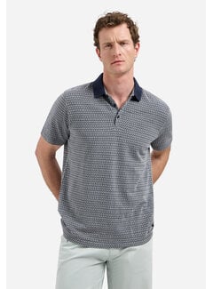 No Excess No Excess Polo Short Sleeve Jacquard Night (31380315 - 078)