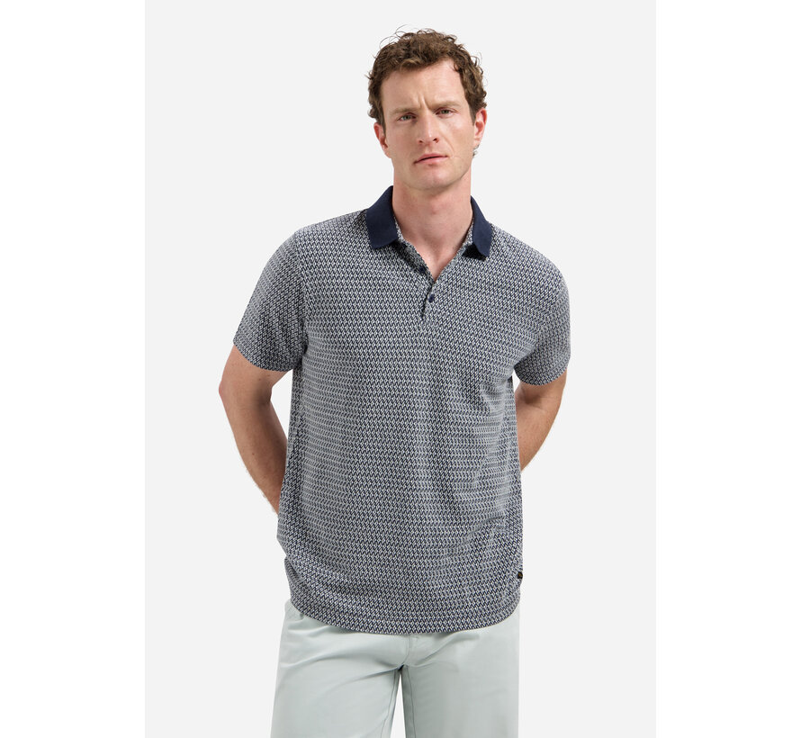 No Excess Polo Short Sleeve Jacquard Night (31380315 - 078)