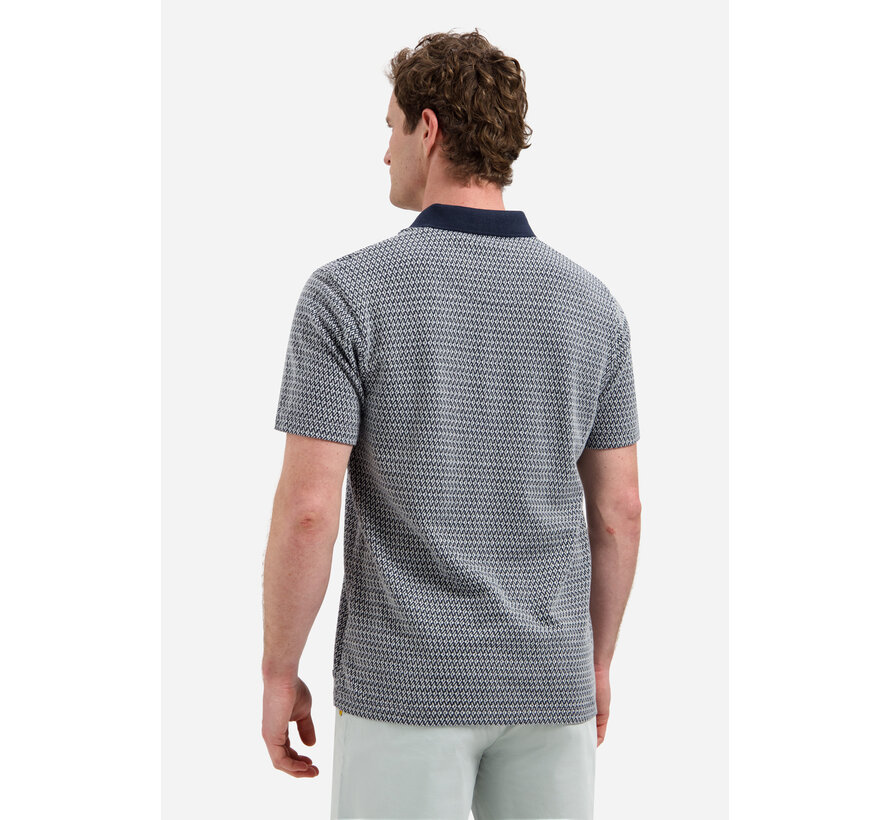 No Excess Polo Short Sleeve Jacquard Night (31380315 - 078)
