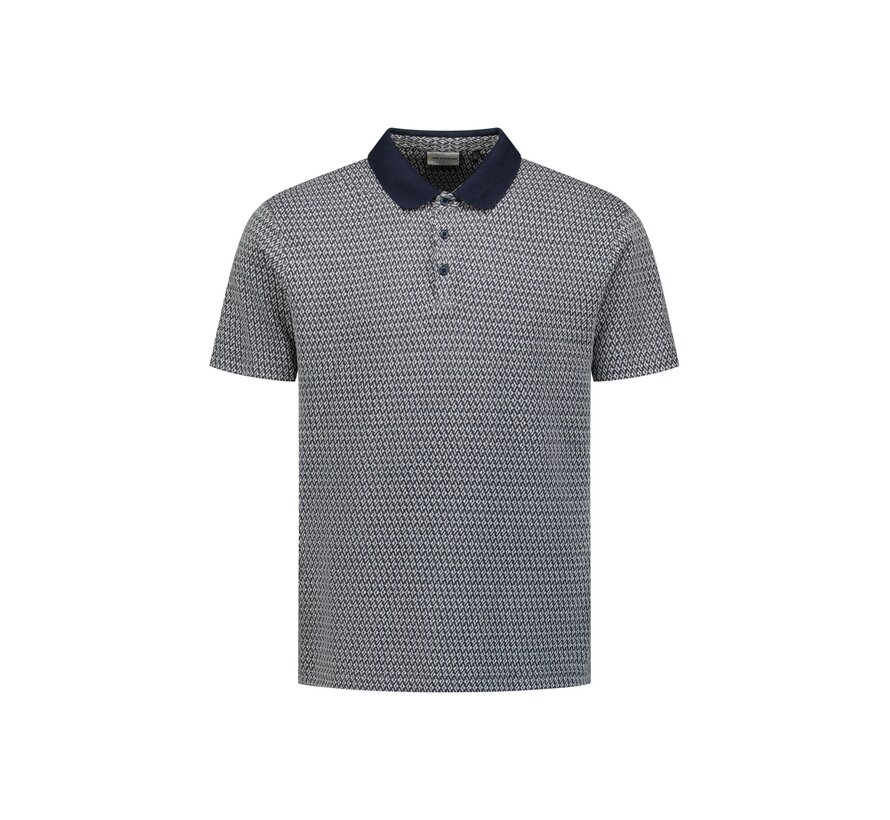 No Excess Polo Short Sleeve Jacquard Night (31380315 - 078)