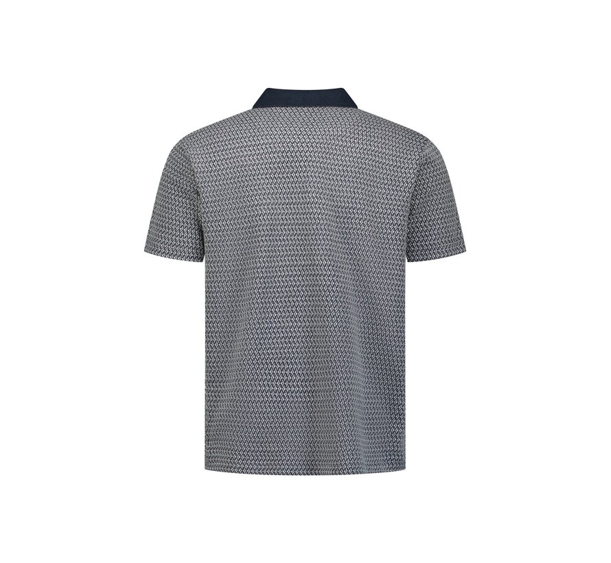No Excess Polo Short Sleeve Jacquard Night (31380315 - 078)