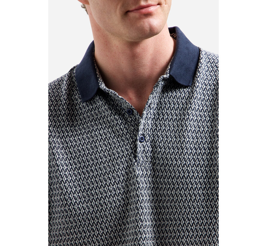 No Excess Polo Short Sleeve Jacquard Night (31380315 - 078)