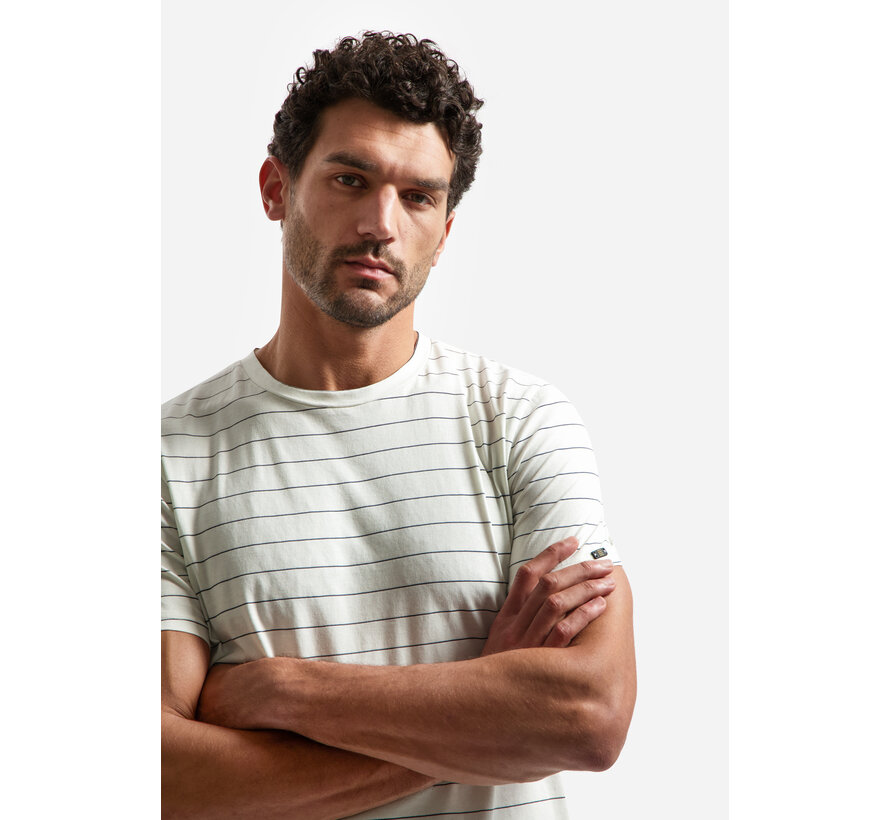 No Excess T-Shirt Crewneck Pin Stripe Garment Dyed Kit (31340371SN - 013)