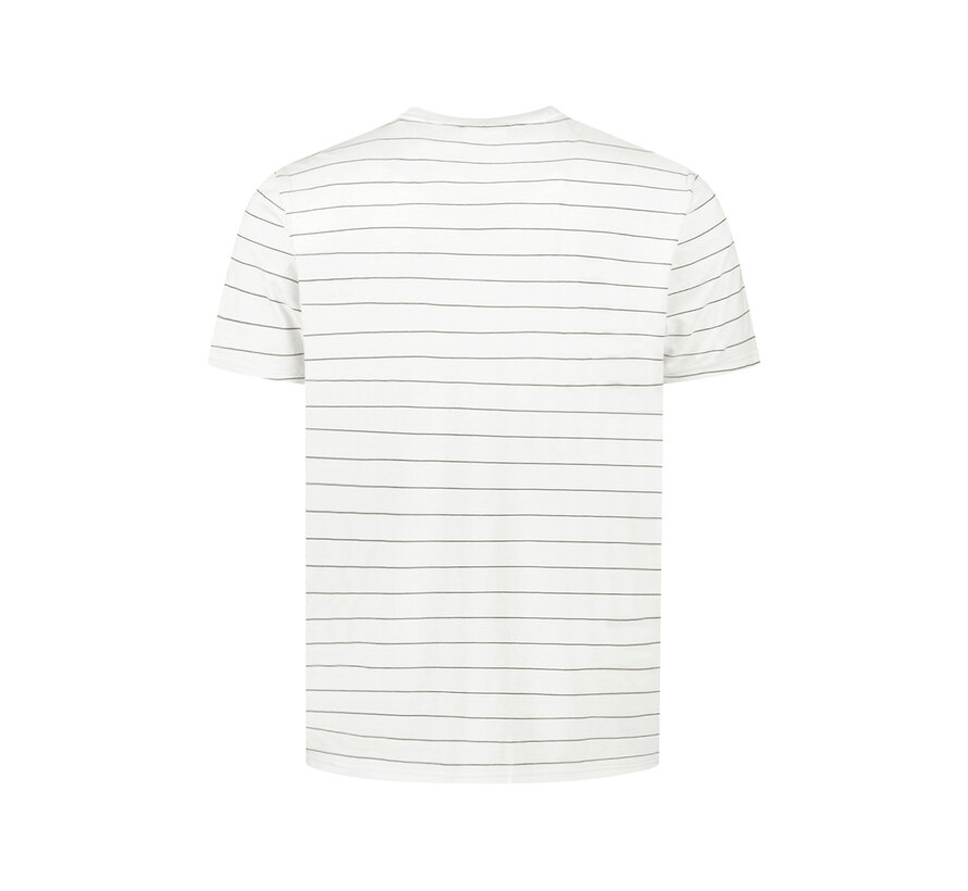 No Excess T-Shirt Crewneck Pin Stripe Garment Dyed Kit (31340371SN - 013)